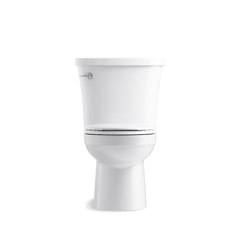 Kingston 1.28 GPF Water Efficient Round Two-Piece toilet (Seat Not Included), Left-Hand