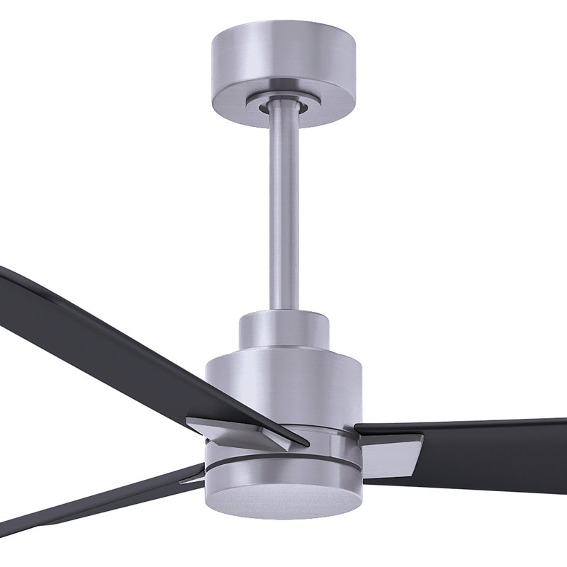 Alessandra 42'' Ceiling Fan, Matte Black, Brushed Nickel