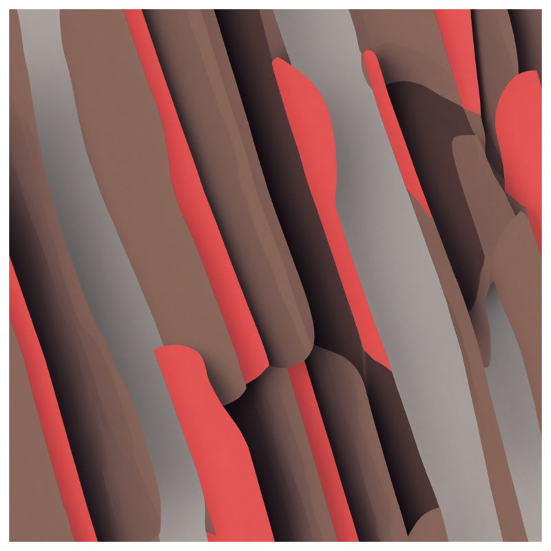 Tapis de bain brun à rayures rouges, L 24 po x L 17 po