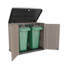 Outdoor 4 ft. 2 in. W x 2 ft. 5 in. D Weather-Resistant Plastic  Horizontal Storage Shed-73820086