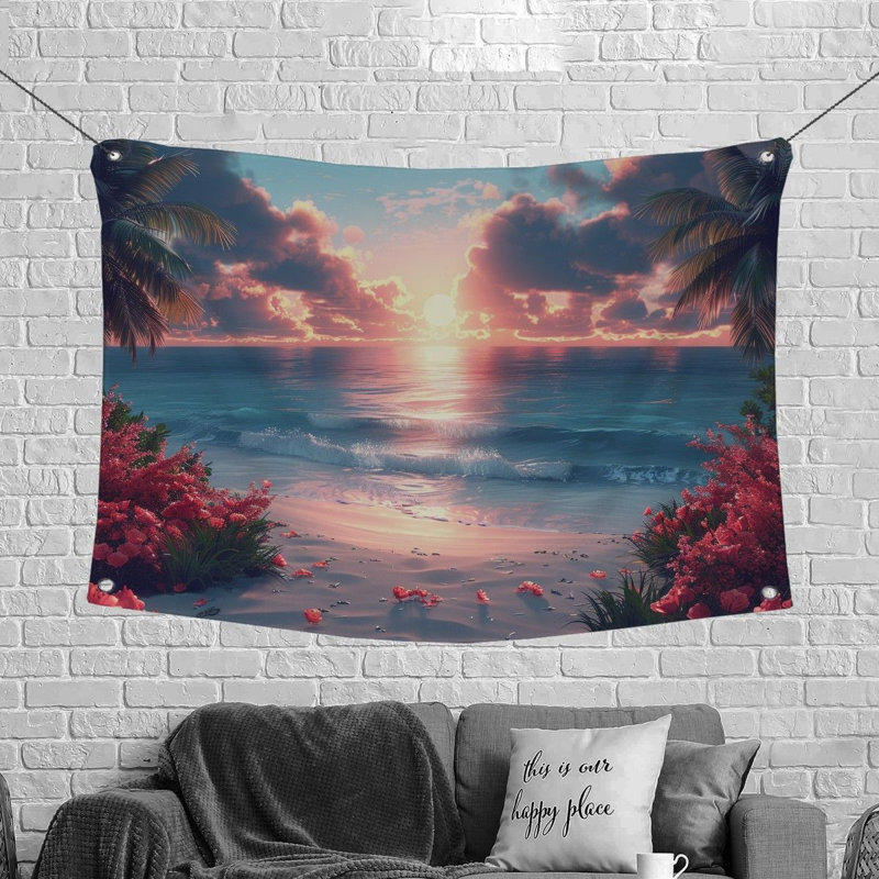Tapisserie en microfibre, H 68 po x l 80 po