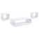 Onesta 3-Piece Coffee And End Table Set White High Gloss