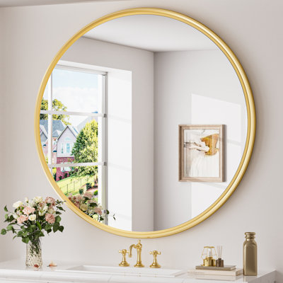 Miroir mural rond en verre trempé Evangerista