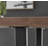 Edward Wood Effect Pedestal Dining Table Set with Luxury Faux Leather Dining Chairs-642349236-642349224