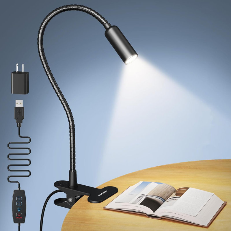 10 niveaux de luminosité de 20 à 180 lm avec lampe de lecture à DEL