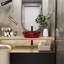 Lavabo de salle de bain vasque ovale en pierre 20 "en résine-86028294