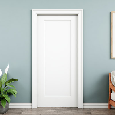 36" x 80" Hollow Core Interior Pocket Door, White Finished & Paintable, Durable & Waterproof, As Laundry Doors, Closet Doors, Room Doors