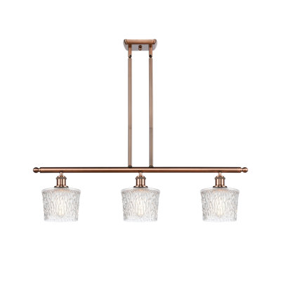 Luminaire suspendu tambour pour îlot de cuisine à 3 lumières Camire
