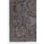 Tapis turc recyclé de couleur grise faite à la main 5,4 x 8,5 pi avec motif en médaillon