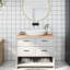 Adileny 100cm Solid Wood Bathroom Vanity Top-1372004764