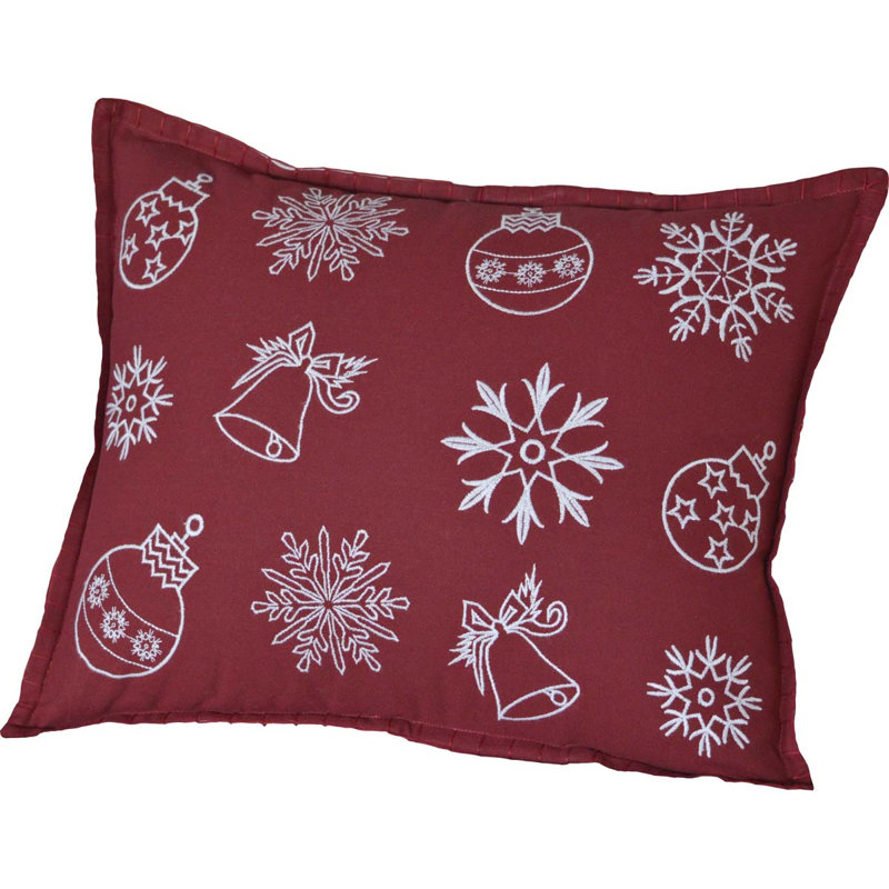 Housse et insert de coussin rectangulaire en coton Festive Finds