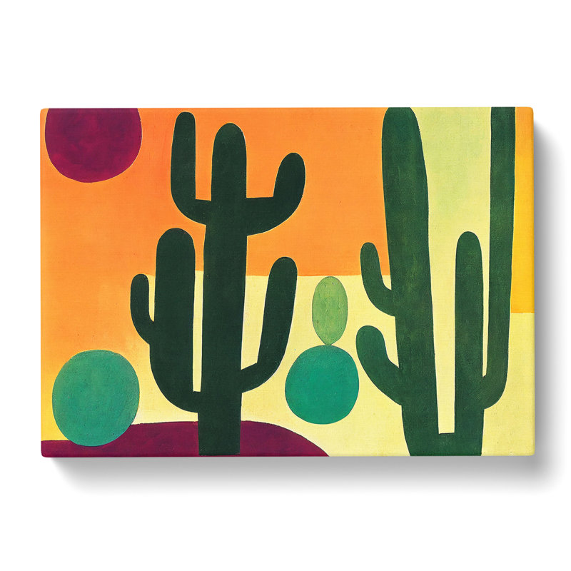 Abstract Cactus Vol.1 - Wrapped Canvas, 40cm H x 60cm W x 3cm D