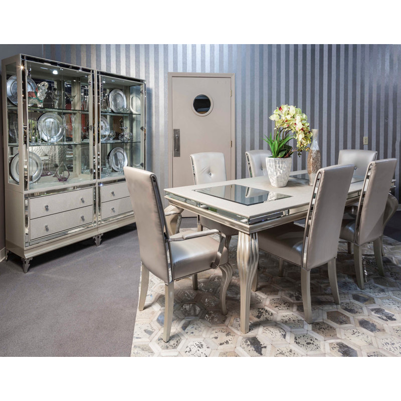 Hollywood Loft Extendable Dining Table, Pearl