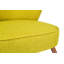 Fauteuil à oreilles élégant, vert arachide, 31,5 po x 30,3 po x 28,3 po | Structure en bois massif, tissu 100% polyester, 32 mousses en mousse pour plus de confort | Pieds en bois faciles à nettoyer et durables | Parfait pour le salon et la décoration intérieure-1089975467