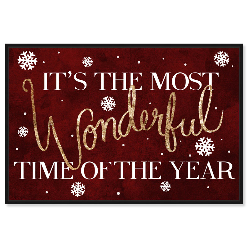 «Wonderful Time» - Impression sur toile, H 24 po x l 36 po, Toile avec cadre noir