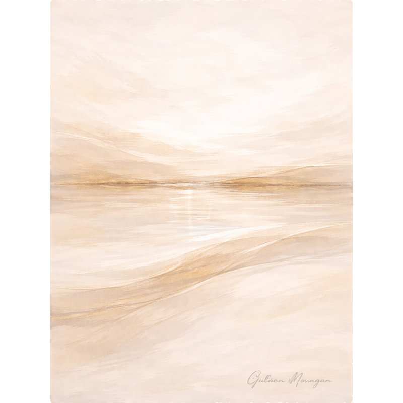 Perle ondulée, art mural sur toile, L 12 po x H 16 po x P 1 po