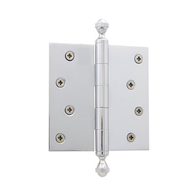 4'' x 4'' Brass Butt Bearing Hinge