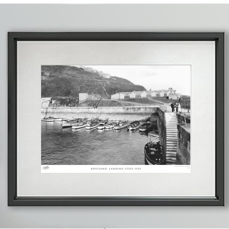 Bovisand, Landing Steps 1925 - Single Picture Frame Print, 45cm H x 60cm W x 2.3cm D