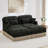 Deep Seat Sofas Chenille Modular Leopard Modern Living Room Home