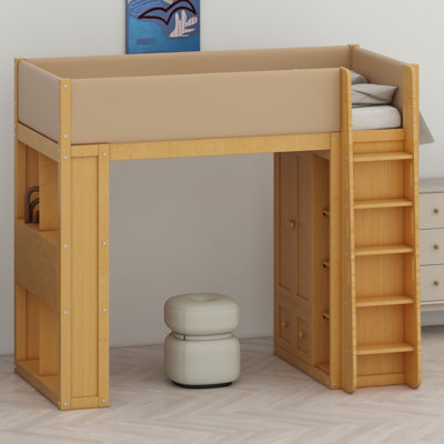 Loft Bed with Built-In Ladder