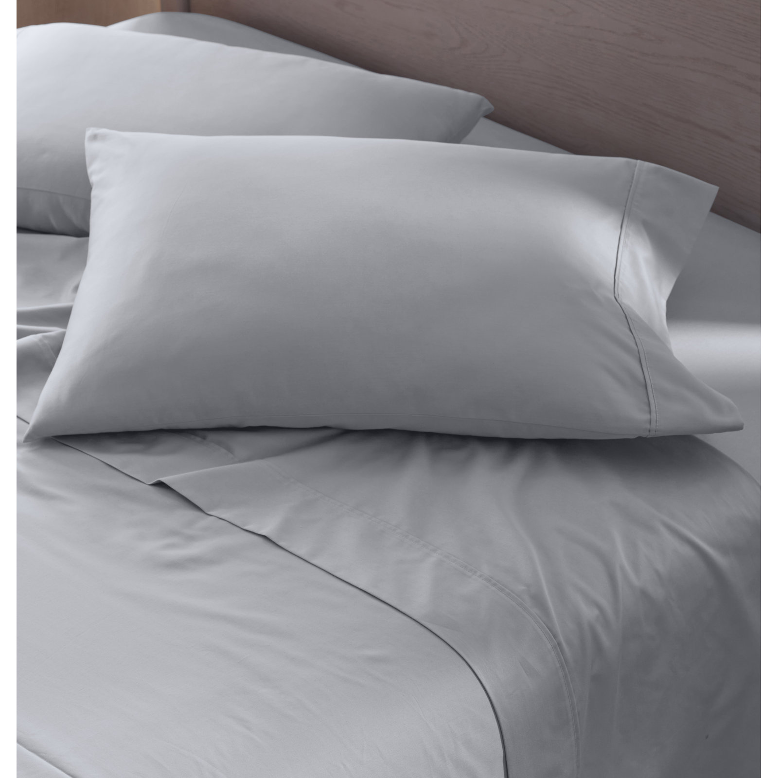 Danfield Cotton Sateen Sheet Set, Stormy Blue, King Sheet Set + 1 Fitted Sheet + 2 Pillowcases