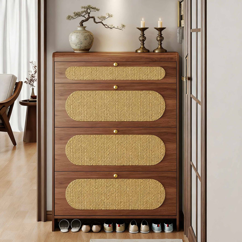 Armoire à chaussures de style italien, H 53,15 po x l 31,5 po x P 6,69 po