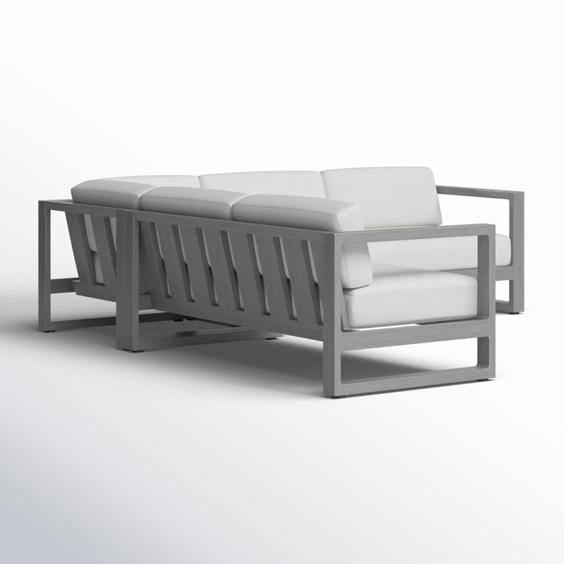 Redondo Outdoor 5 - Seat Patio Sectional, Cast Silver Sunbrella®