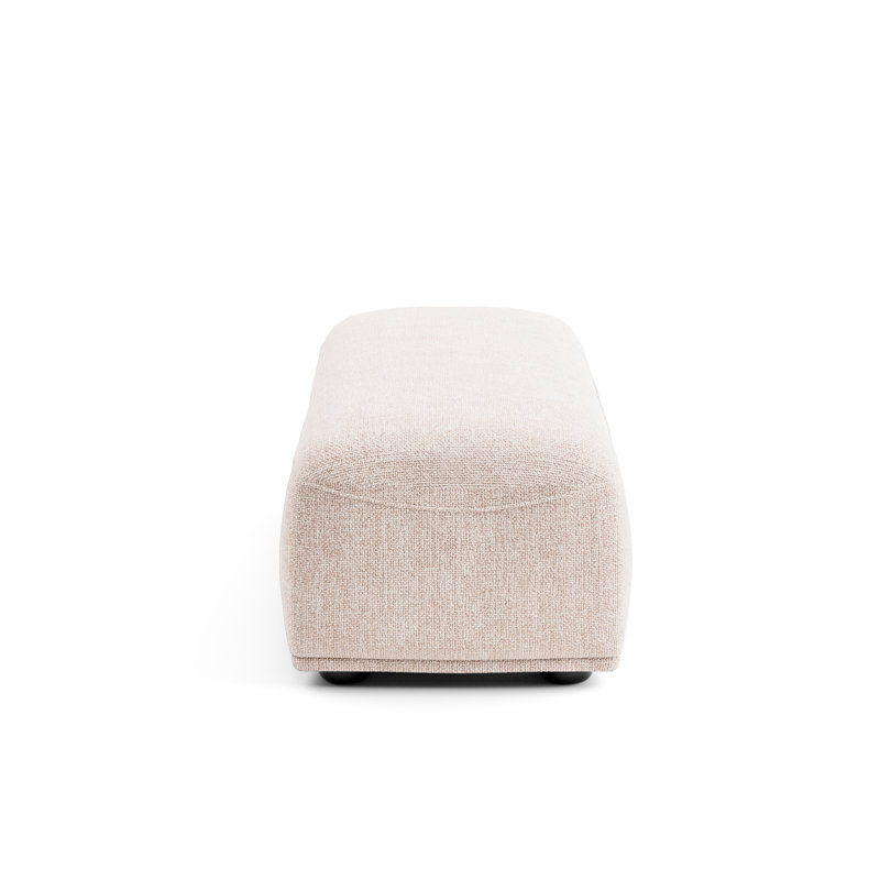 Canapé modulaire 3 pièces Aukeem, Polyester crème