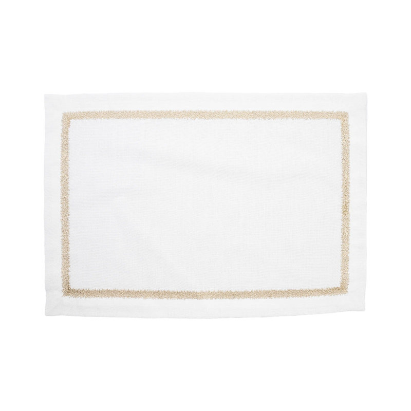 Jarmaris Linen Embroidered Rectangle