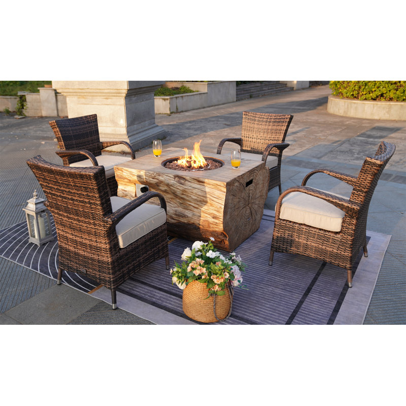 4 - Person Patio Conversation Set with Cushions