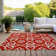 Malek Indoor/Outdoor Area Rug with Non-Slip Backing