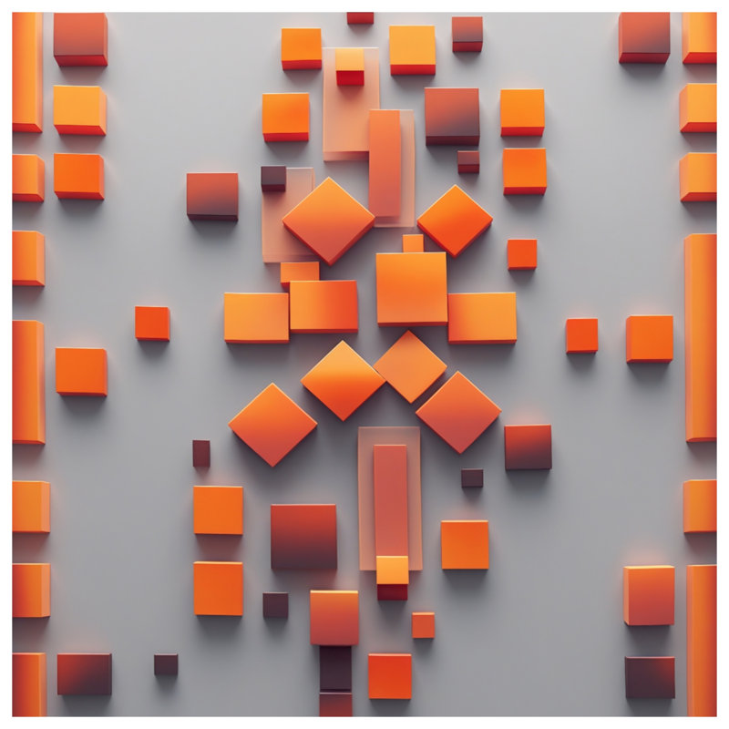 Coussins décoratifs orange, 14 x 14 inches