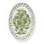 Amalfi Oval Serving Tray - White/Blue - 15.7" x 11"-672268267