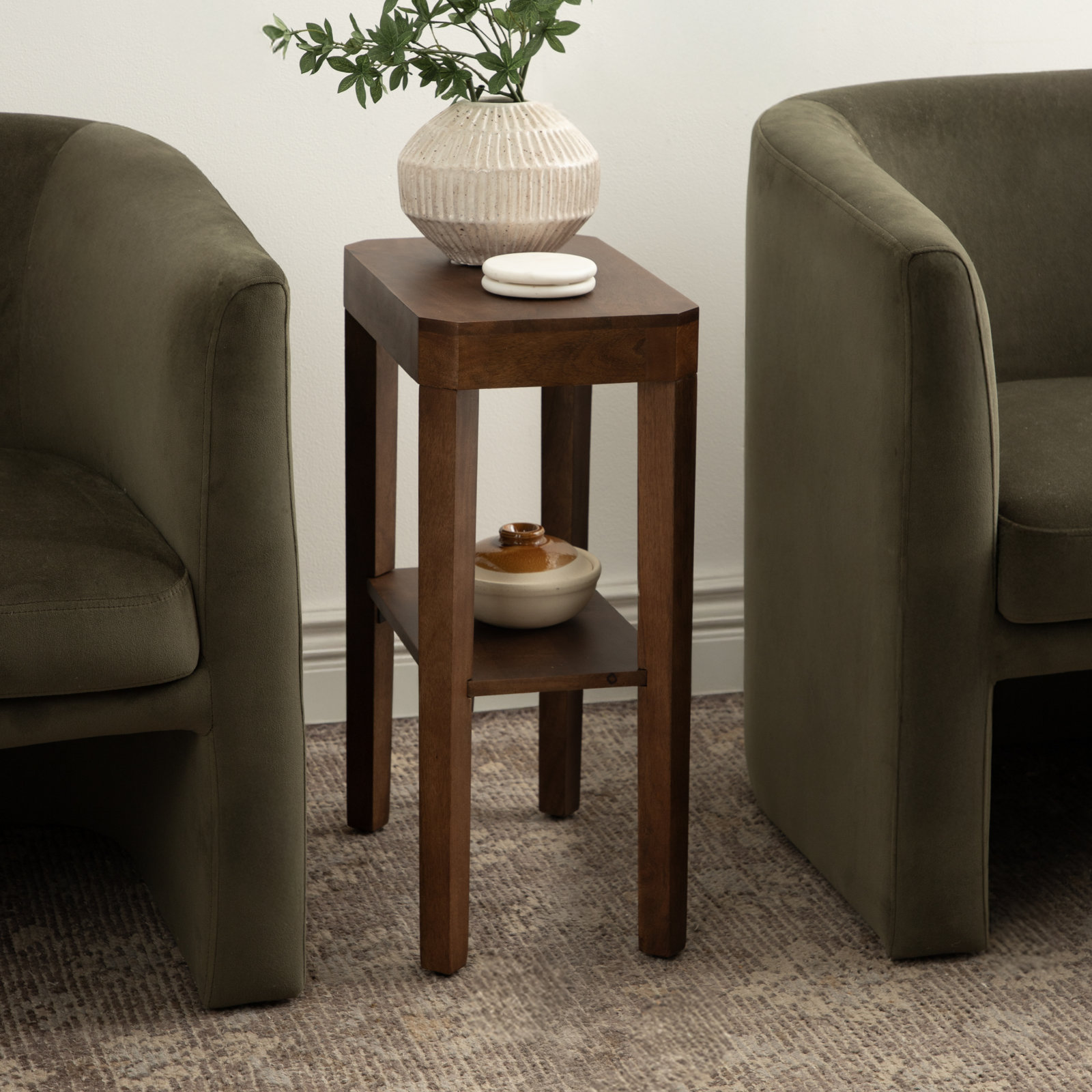 Ardentown Solid Wood End Table, Brown