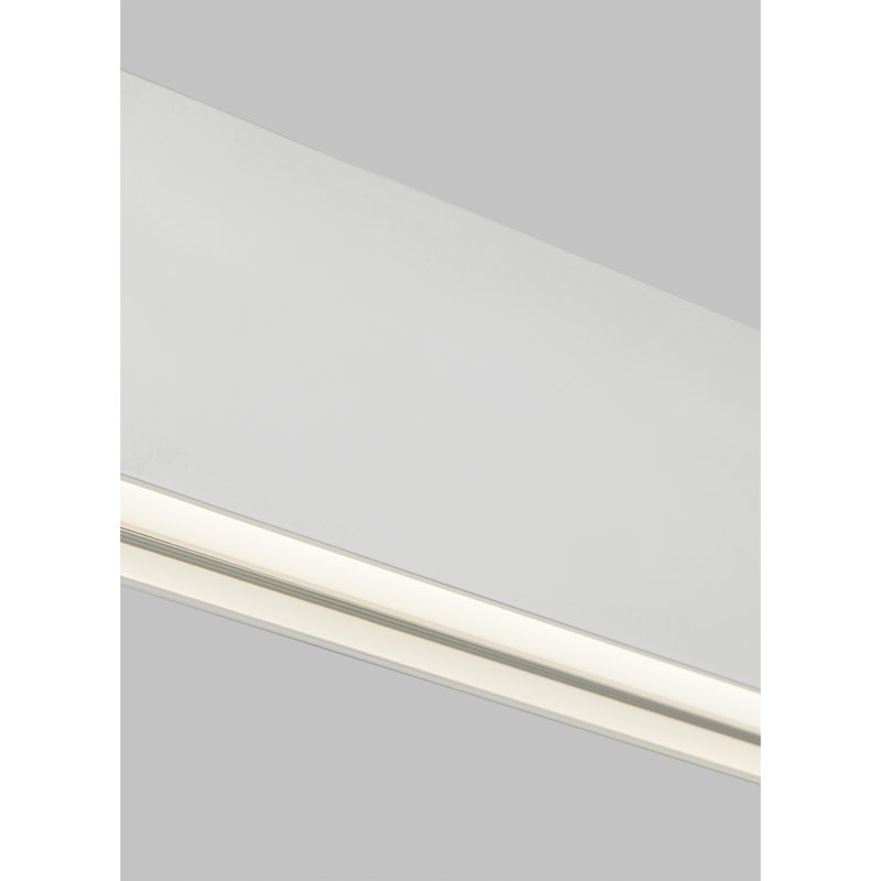 Bau 1 - Light LED Bath Bar, Polished Nickel