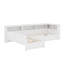 Lit plateforme simple en L avec lit gigogne et tiroir-1857624196