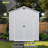 6 Ft. W X 10 Ft. D Resin Outdoor Storage Shed, Weather-resistant Outdoor Storage With Reinforced Design-110872134