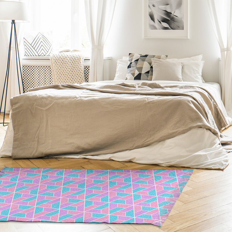 Tapis mauve/vert trapézoïdals Mcguigan, Non