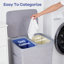 Double Laundry Hamper With Lids Removable Bags Dual Compartments For Sorting Clothes