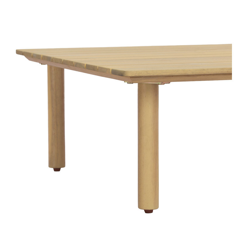 Acacia Wood Outdoor Square Coffee Table