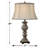 Mulinello 30 in. Aged Silver with Black Table Lamp