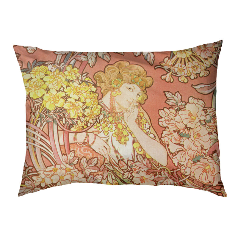 Coussin Spillers, Moyen (L 42,5 po x l 32,5 po), Orange / vif