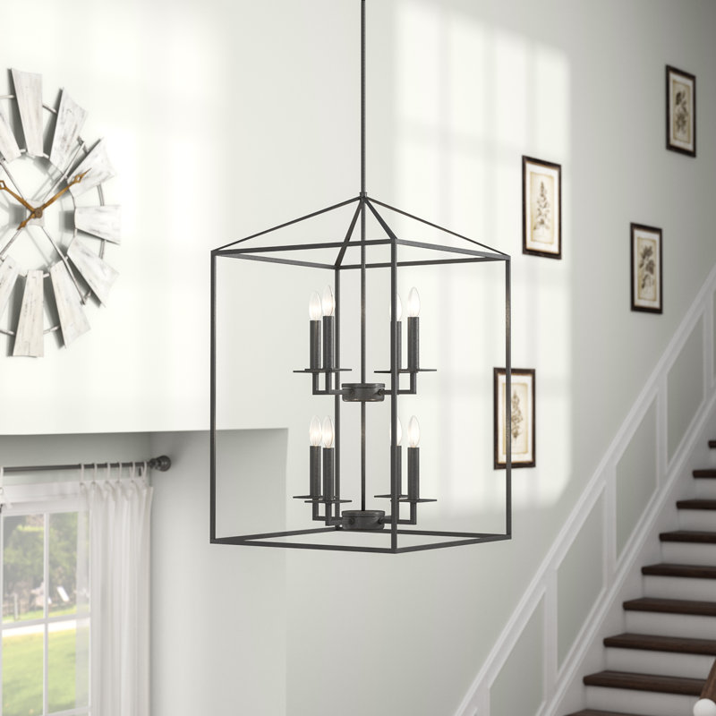 Ellis 8-Light Chandelier, Forgeron, Non, H 30,75 po x l 19 po x P 19 po