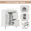 Meuble-lavabo sur pied simple 24 po avec comptoir en céramique 24 po-1317953388