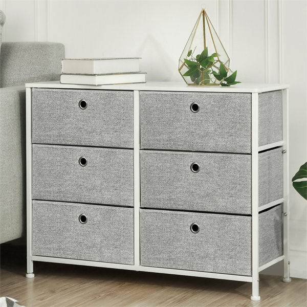 Tall Fabric Dresser with 12 Storage Drawers - Sturdy Frame, Wooden