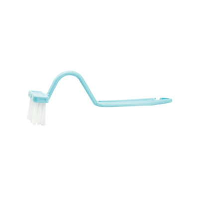 S Shaped Multifunctional Toilet Brush, Curved Brush For Cleaning Dead Corners, Blue
