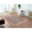 Tapis persan lavable à la machine en rouge / gris / bleu-1629195473