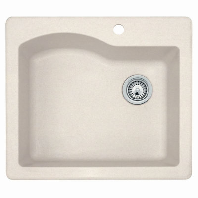 25'' L Single Bowl Granite Kitchen Sink