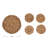 Round 5 Piece Trivet And Coaster Set Set