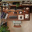 Bureau réglable en bois massif 55,12 po